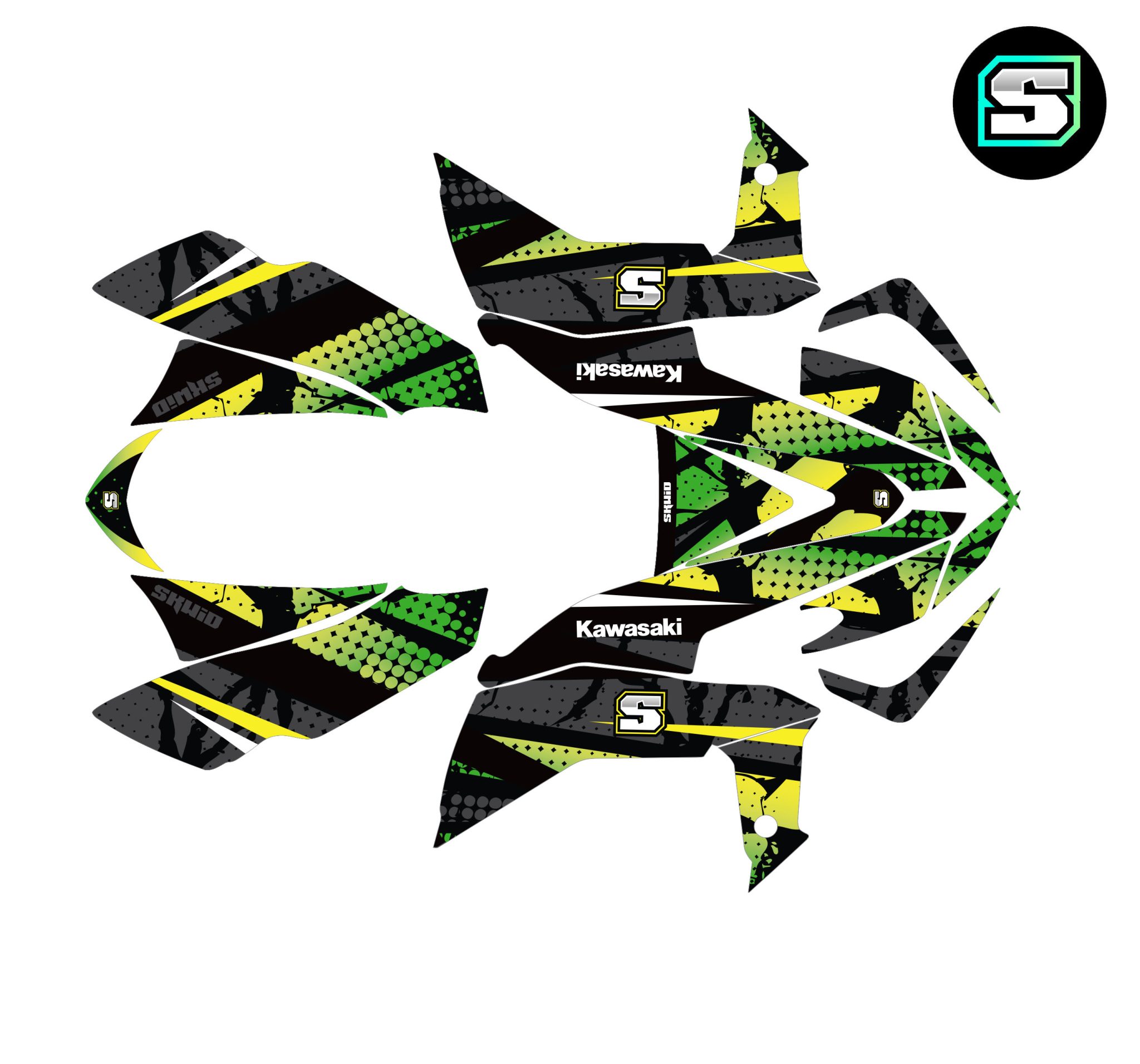 Template_Q6_KawasakiKFX450_GrungeVertJaune