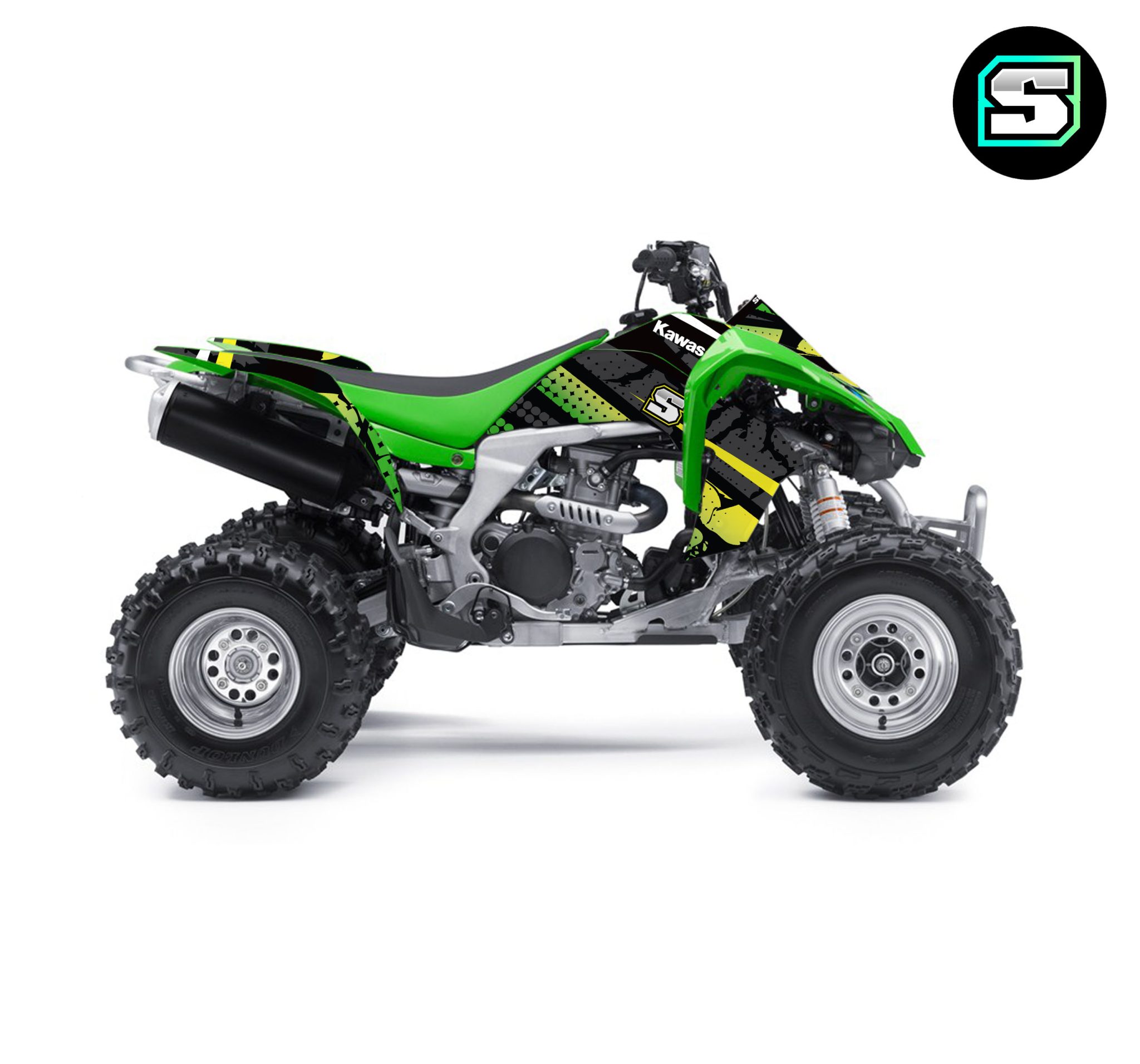 VISUEL_KawasakiKFX450_3D_GrungeVertJaune