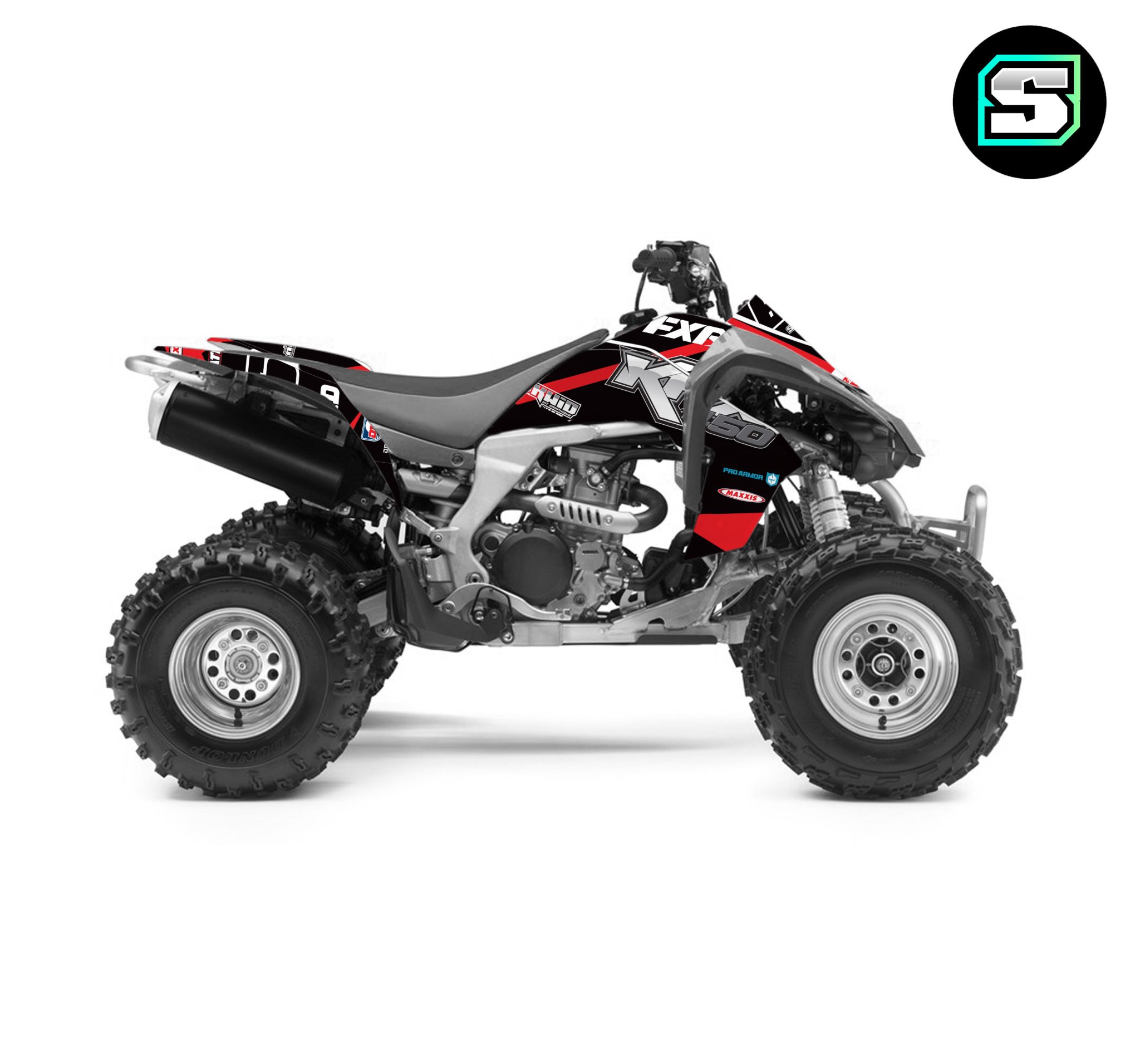VISUEL_KawasakiKFX450_3D-noir et rouge